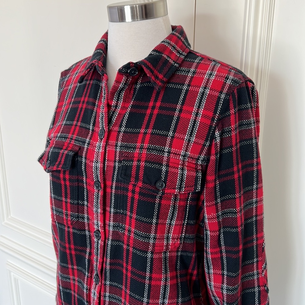 Eddie Bauer Heavy Weight Plaid Flannel